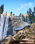 Vandfald i Yosemite National Park